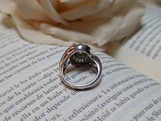 Anillo Moissanita Plata
