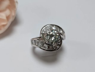 Anillo Moissanita Plata