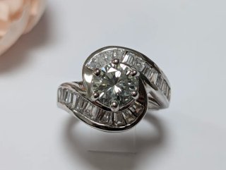 Anillo Moissanita Plata
