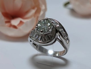 Anillo Moissanita Plata