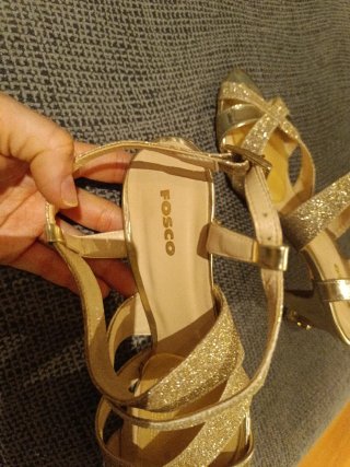 Sandalias fiesta doradas Fosco Talla 36