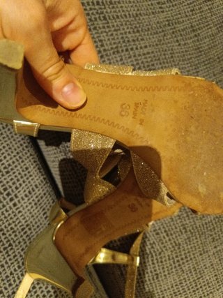 Sandalias fiesta doradas Fosco Talla 36