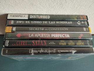 Lote 6 Películas DVD Terror/Crimen/Thriller