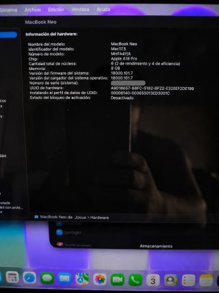 MacBook Neo 13" A18 Pro 8GB / 256GB
