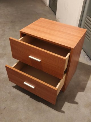 Mesitas de noche de madera (2 unidades)
