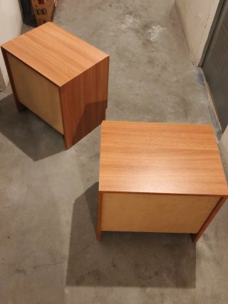 Mesitas de noche de madera (2 unidades)