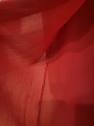Camicetta rossa donna con rouches