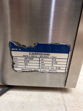 Montadora de nata Carpigiani Jetwip