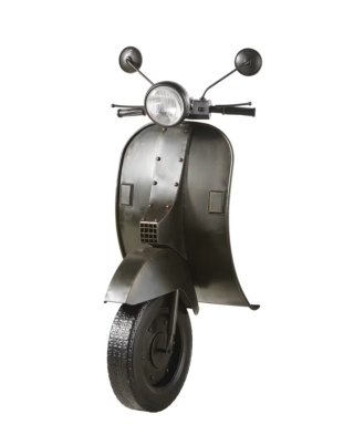 Moto Vespa Decorativa Negra