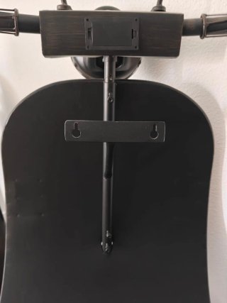 Moto Vespa Decorativa Negra
