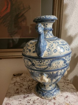 Jarra Ruiz de Luna Azul S. XIX
