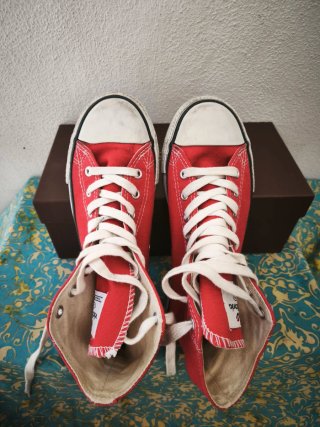 Zapatillas Victoria caña alta rojas