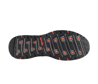 Zapatos de seguridad Scruffs negros y naranjas