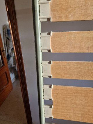 Somier 90cm madera y metal