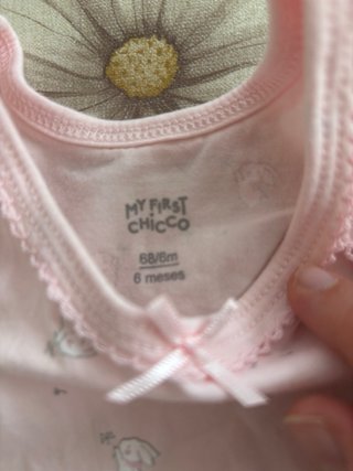 Body bimba rosa con coniglietti