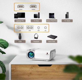 Proyector WiMiUS WiFi Bluetooth 4K
