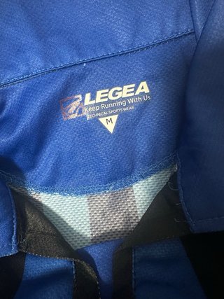 Maglia calcio Legea righe blu e nere