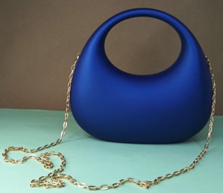 Bolso Mujer Resina Rígida Azul Eléctrico