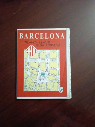 Plano y Guia Postal Barcelona