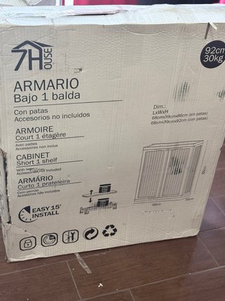 Armario 1 balda 68x39x92cm