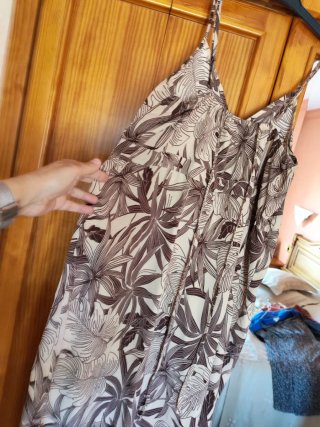 Vestido largo Kelrebec Talla M estampado