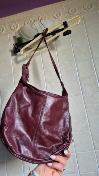 Borsa in pelle bordeaux