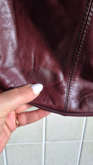 Borsa in pelle bordeaux