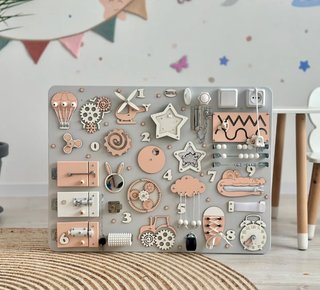 Tablero Sensorial Montessori para Bebés