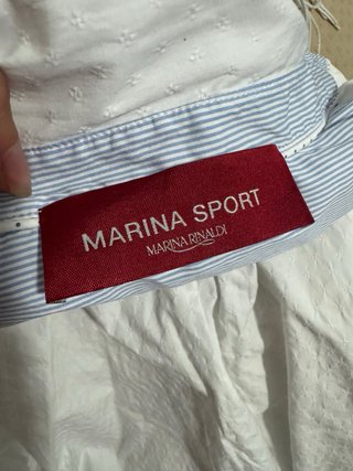 Marina Sport Camisa Oversize Blanca