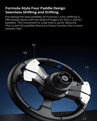 Volante PXN V99 Simracing con Pedales y Palanca