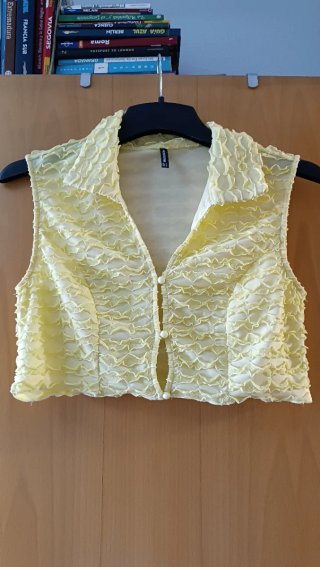 Top amarillo talla L