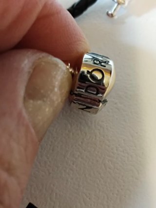 Pulsera Pandora Cuero Trenzado Negra  talla 21 cm