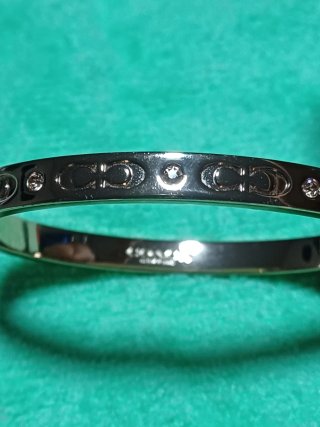 Pulsera y pendientes Coach dorados/plateados