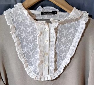 Blusa Pedro del Hierro beige con encaje