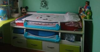 Barrera de seguridad infantil para cama