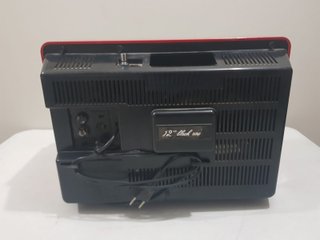 Televisor Antiguo Gruner Rojo y Negro