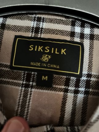 Camisa Silksilk cuadros Talla M.
