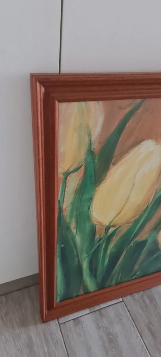 Cuadro grande tulipanes