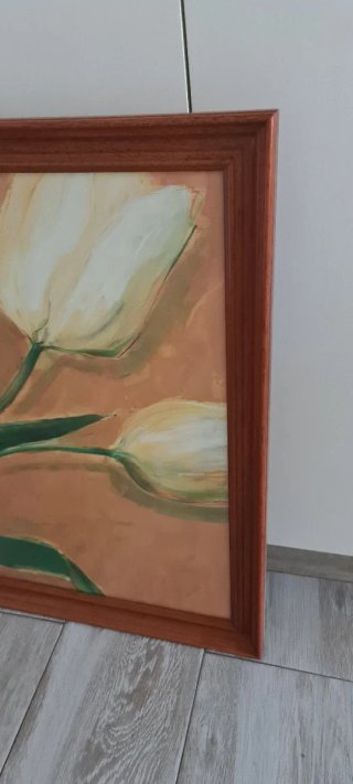 Cuadro grande tulipanes