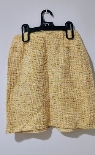 Falda Naf Naf Tweed Amarillo Talla XS
