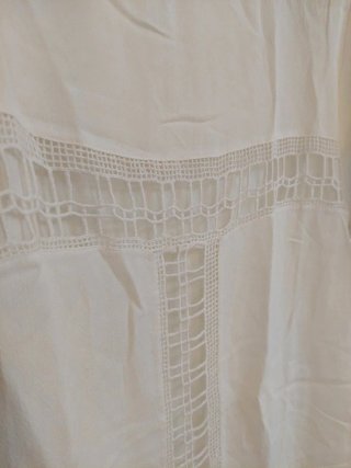 Vestido Zara blanco talla L