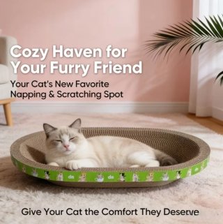 Tabla-cama rascadora gruesa para gatos