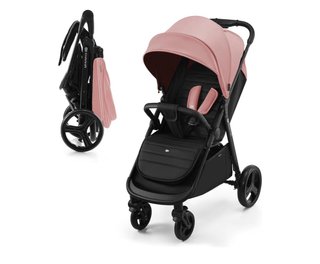 Cochecito de bebé Kinderkraft rosa y negro