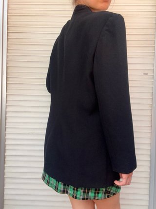 Blazer Negro Vintage 90s Claudia Paulus