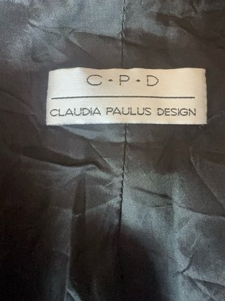 Blazer Negro Vintage 90s Claudia Paulus