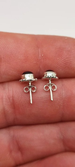 Pendientes de Plata y Granates.