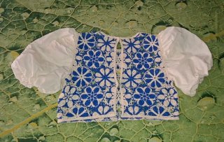 T38, Zara, top/blusa crochet, mangas abullonadas