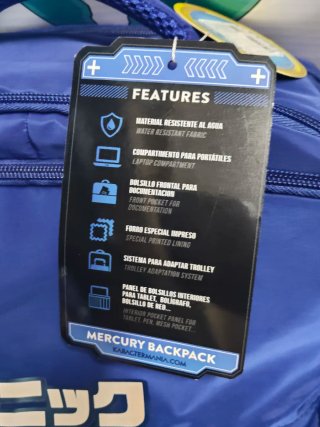 Mochila Sonic cabina avión