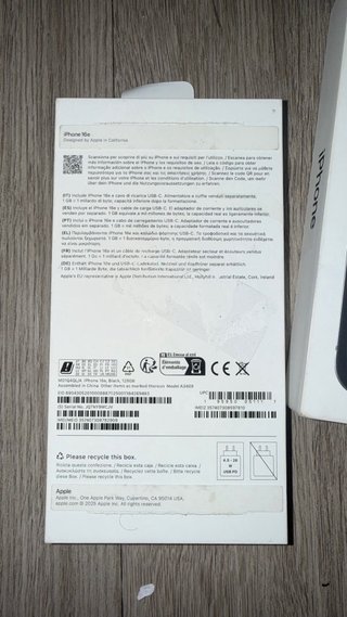 iPhone 16e 128GB Negro Como Nuevo 100 bateria