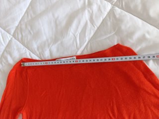 Jersey Zara fino naranja XS